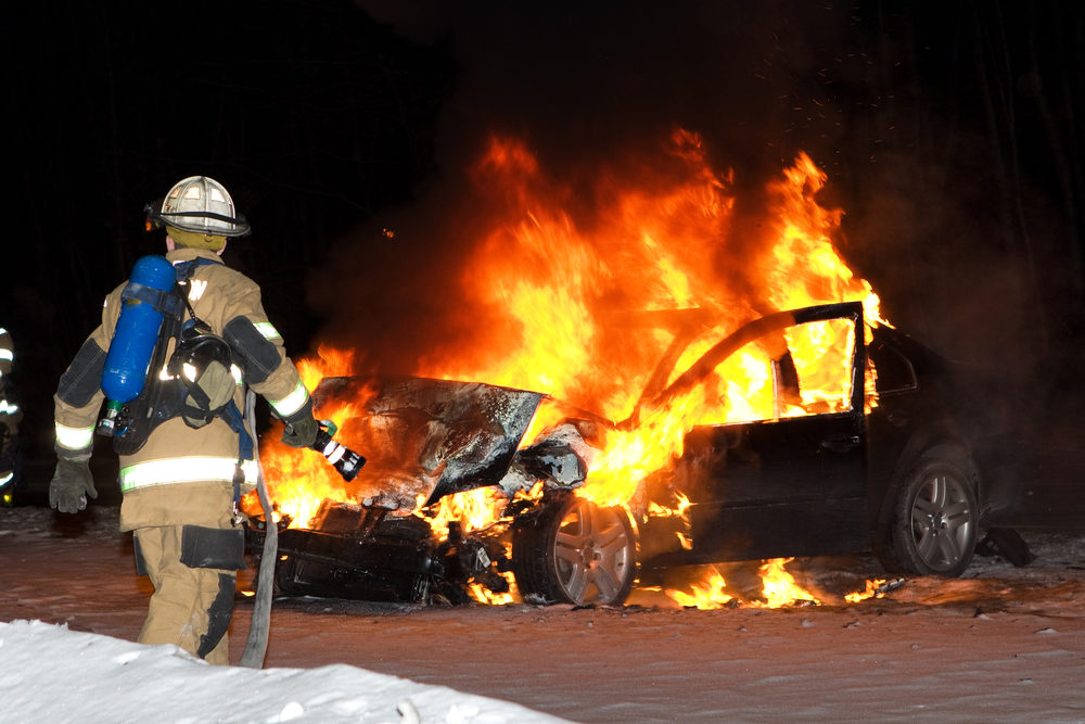 Fully Involved Vehicle Fire