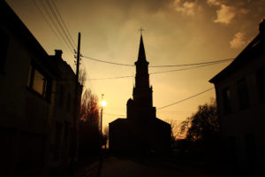 Dark catholic church