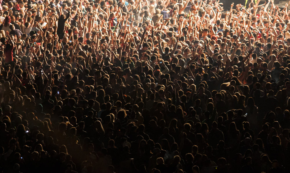 Crowd at concert