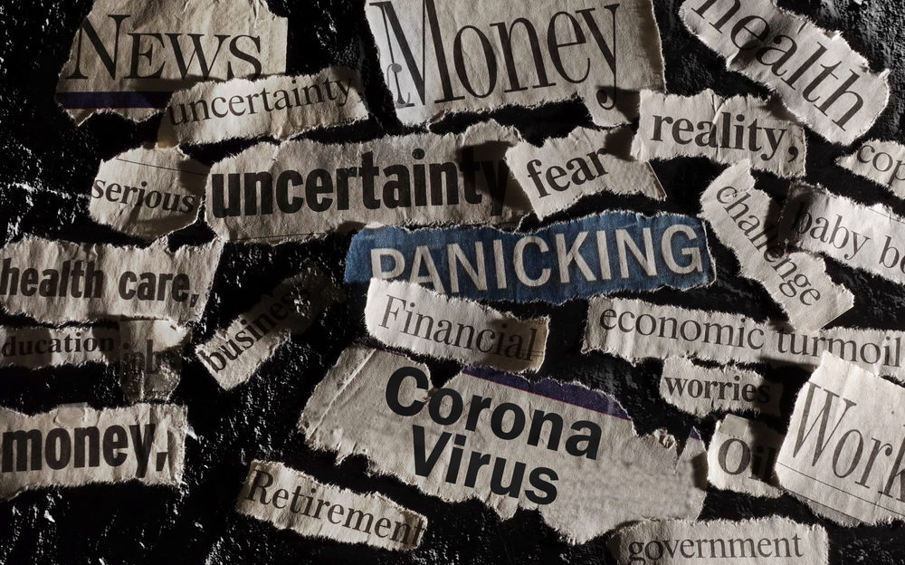 How COVID-19, Politics Are Impacting Our Mental Health Corona Virus news with assorted related newspaper headlines surrounding it