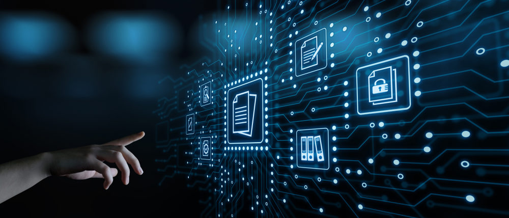 Can a Party’s Document Storage System Determine the Scope of Discovery? Document Management Data System Business Internet Technology Concept.