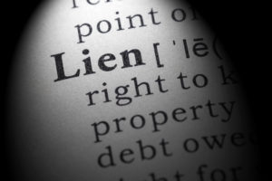 Dictionary definition of the word lien.