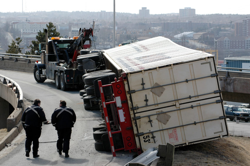 Who Might Be Liable for a Rollover Truck Accident?