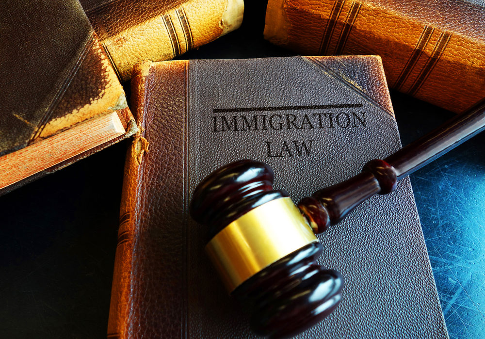 Is It Difficult to Get an F-1 Visa in California? Immigration Law book with a gavel resting on top
