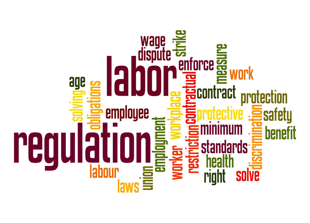 Labor regulation word cloud