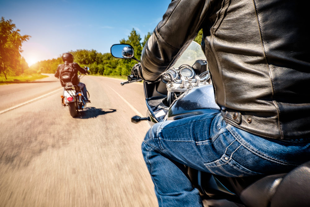 May is Motorcycle Safety Awareness Month motorcycle riders on a roadway