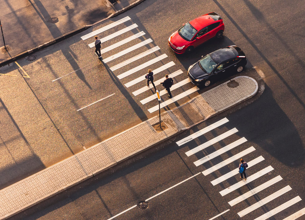 Pedestrian crossing. 