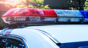 closeup of police lights on top of a cruiser in the daytime
