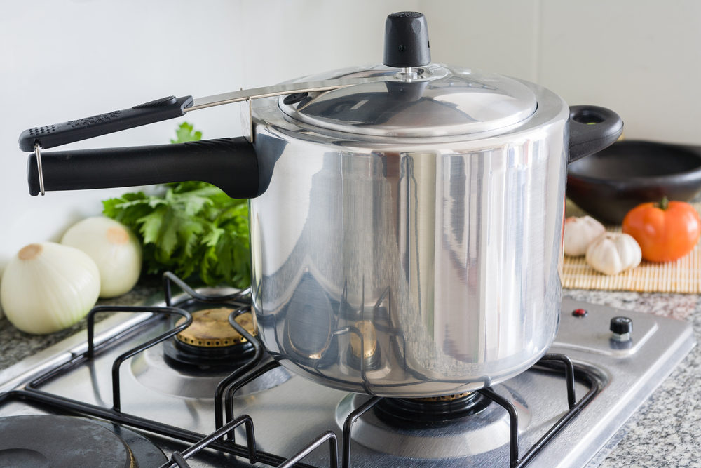 Pressure Cooker in a Kitchen setting