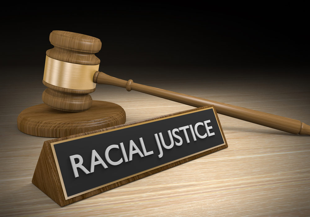 Racial justice legal concept for protection of civil rights