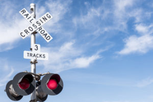 3 Tracks Railroad Crossing Sign