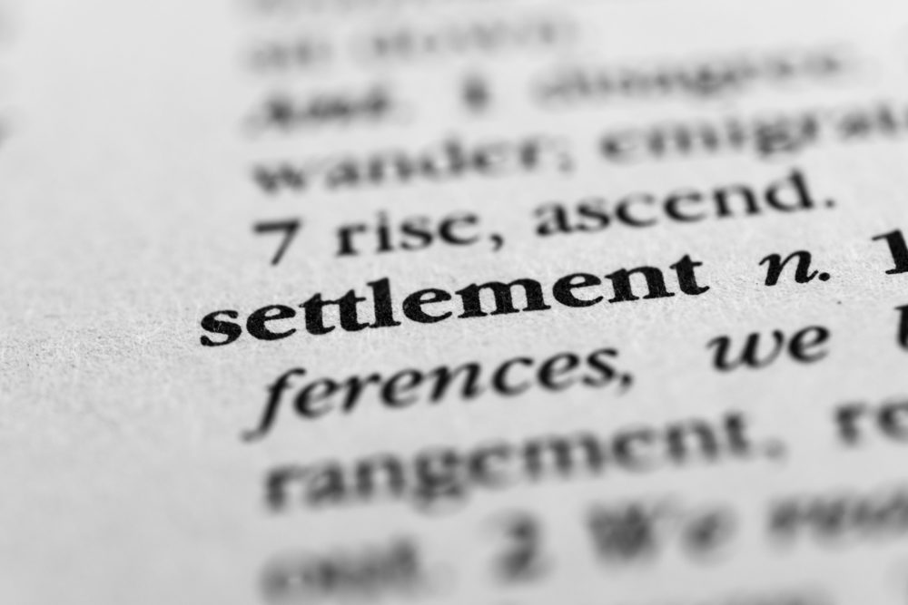 settlement focus in dictionary