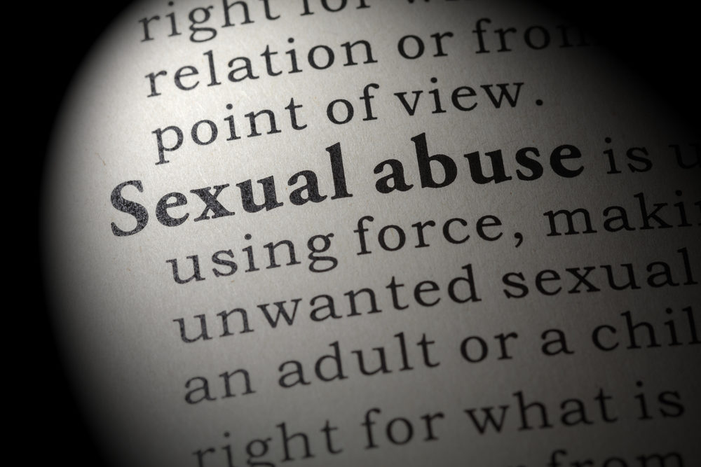 Dictionary definition of the word Sexual abuse.