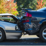 cars involved in a rear end collision