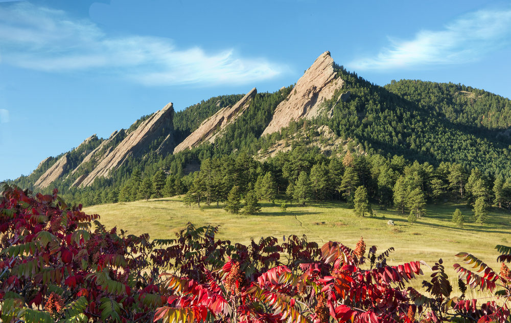 Mountain scene around Boulder Colorado