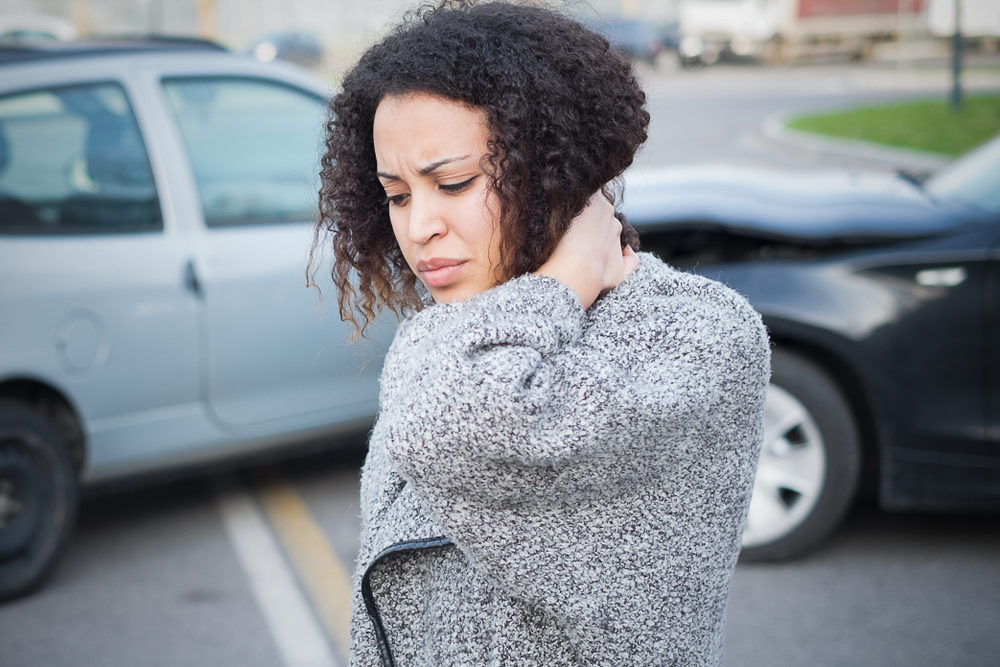 Neck injury after a Detroit car crash Neck injury after a Detroit car crash