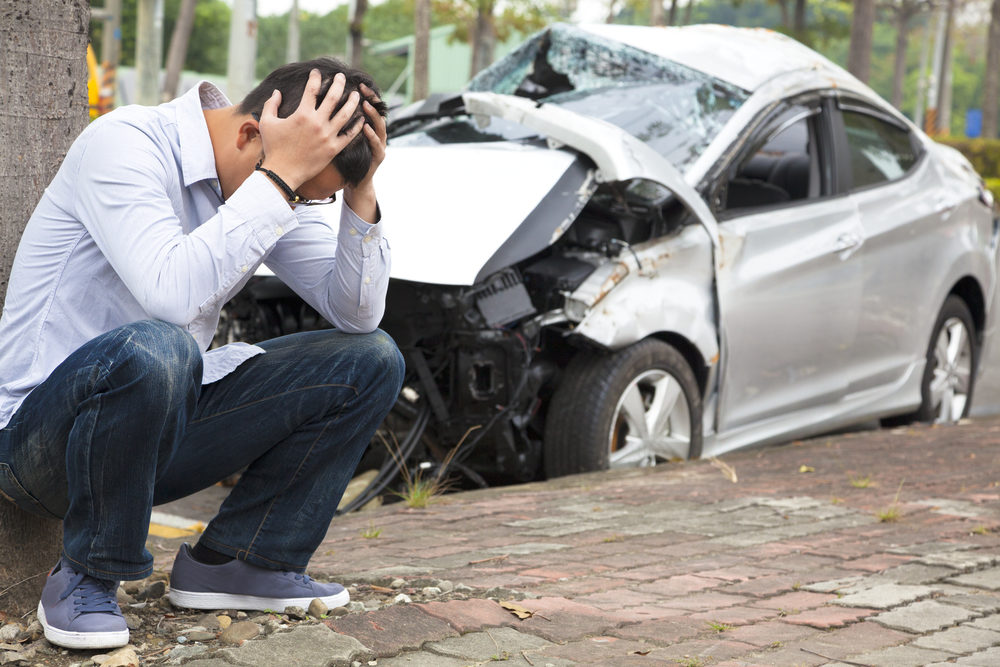 Why Are Traffic Deaths at Highest Level in 13 Years? Upset driver After Traffic Accident