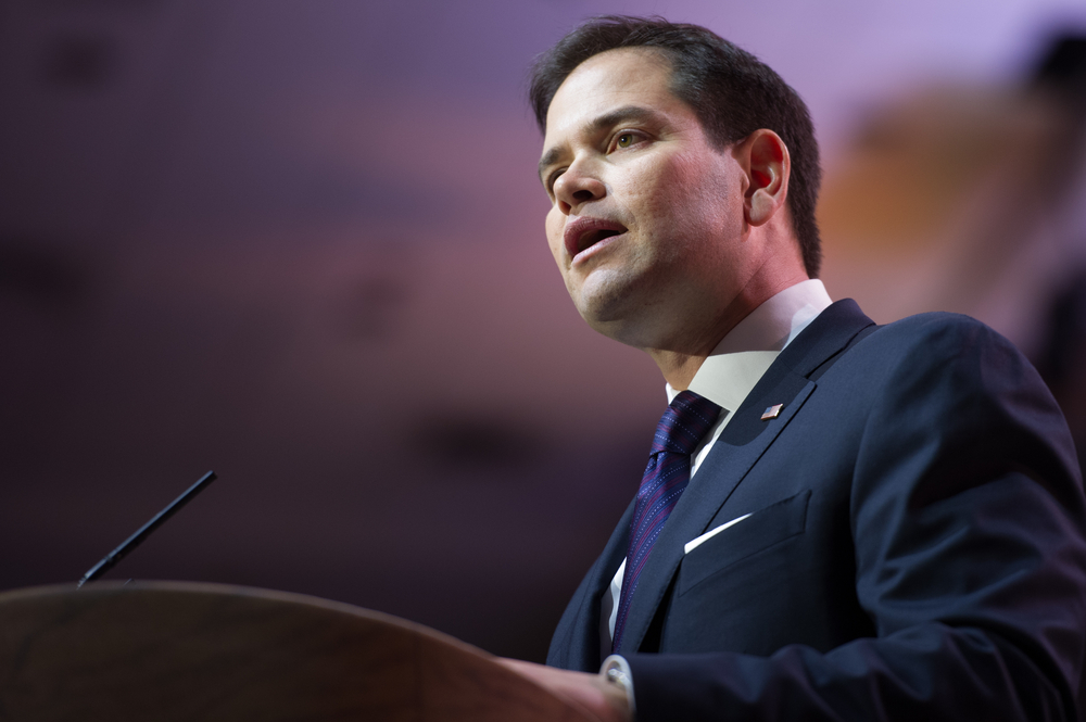 Senator Marco Rubio (R-FL) speaks at the Conservative Political Action Conference (CPAC).