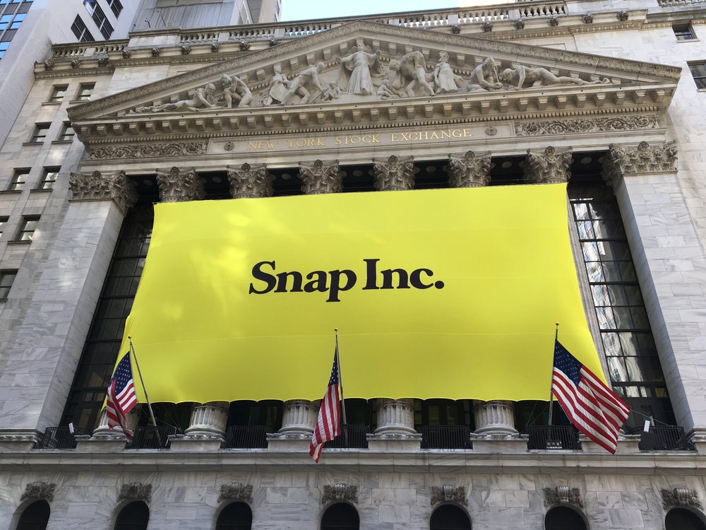 Snapchat's Snap Inc. makes IPO debut on the New York Stock Exchange NYSE.