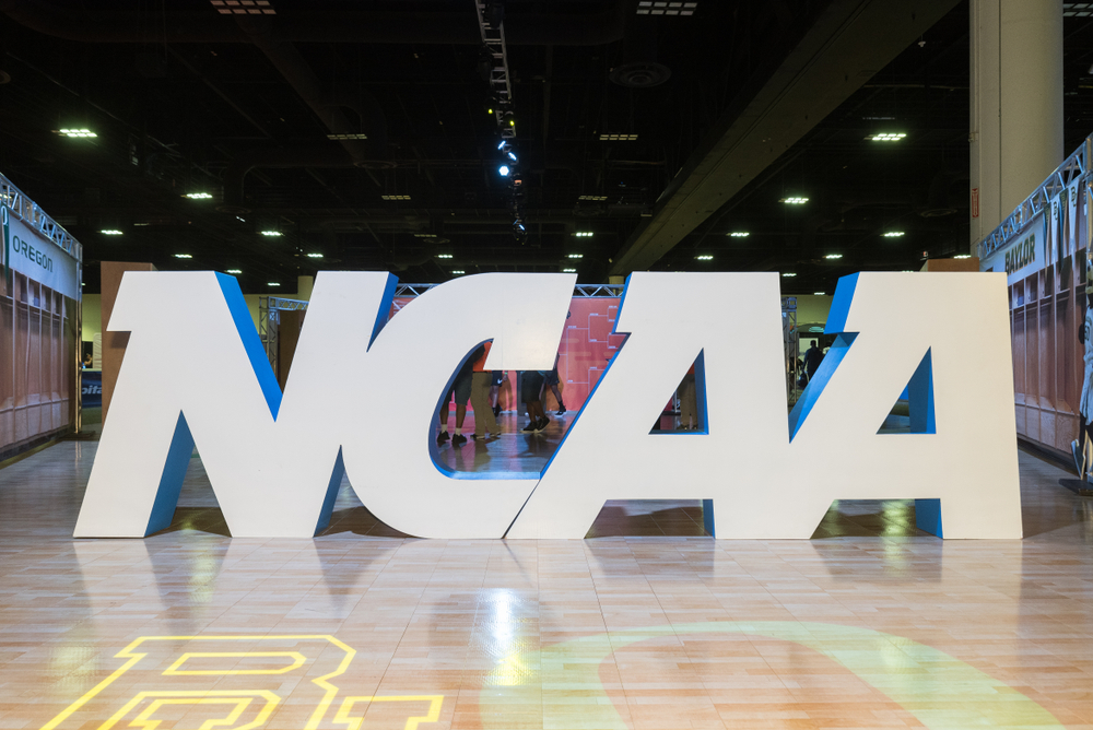 NCAA Sign at the Tampa Convention Center During the 2019 NCAA Women's Final Four Tampa Bay