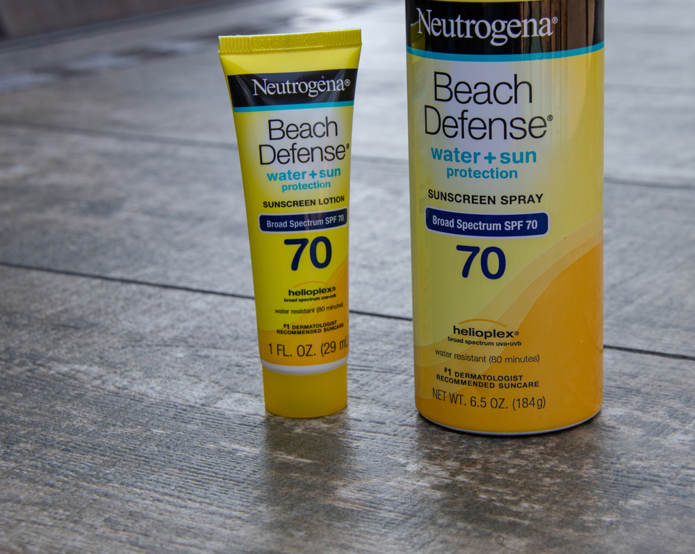 Neutrogena Sunscreen in Both Cream and Spray