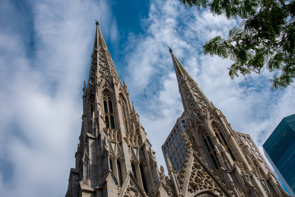 St. Patricks Cathedral located on the fifth avenue of NYC