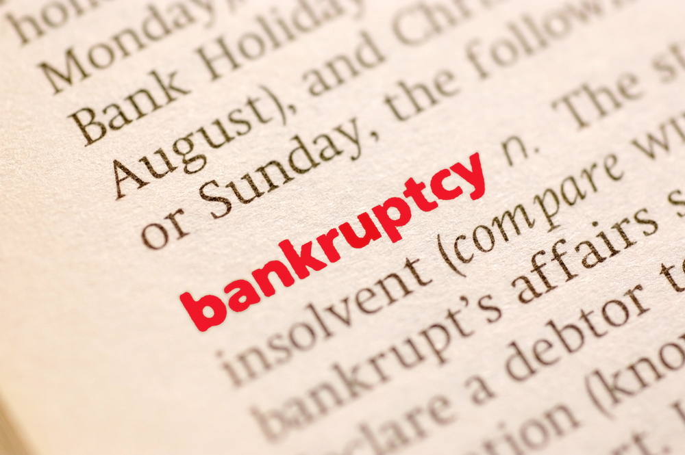 Dictionary definition of bankruptcy