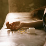 young woman overdosed on pills