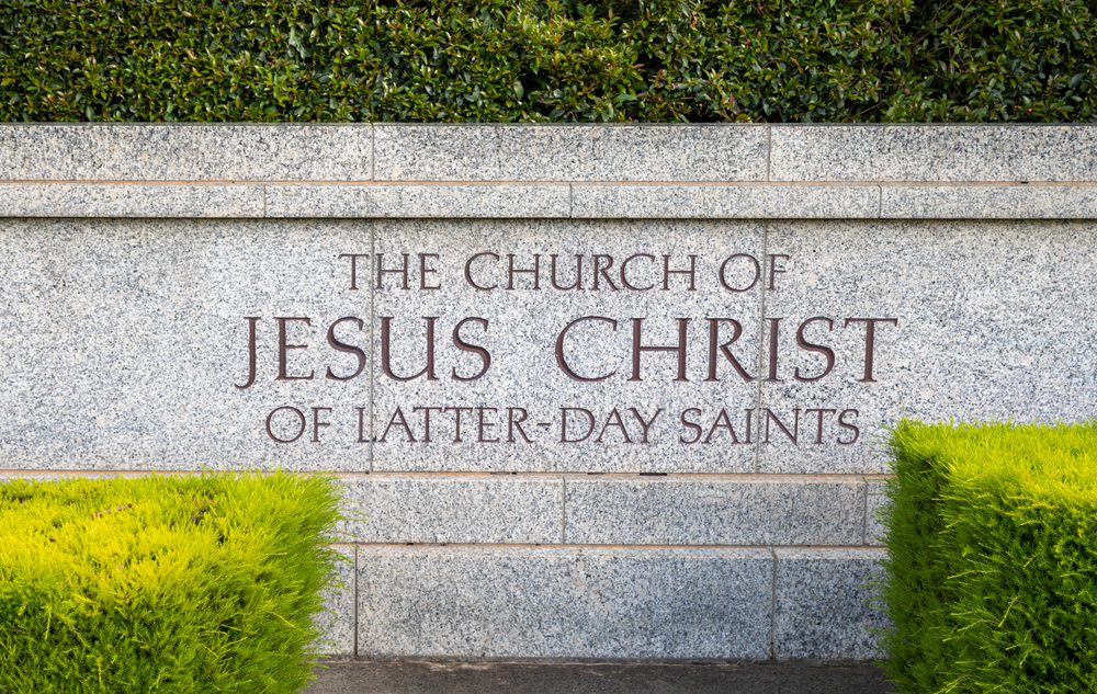 Sign of the Church of Jesus Christ of Latter-Day Saints in Wantirna, Victoria Australia.