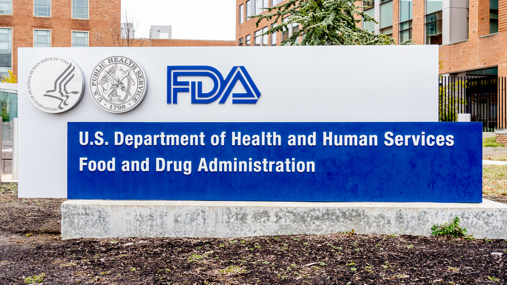 FDA Sign outside their headquarters in Washington DC