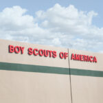 Redlands, California/United States - A building sign for one of the local branches of the Boy Scouts of America