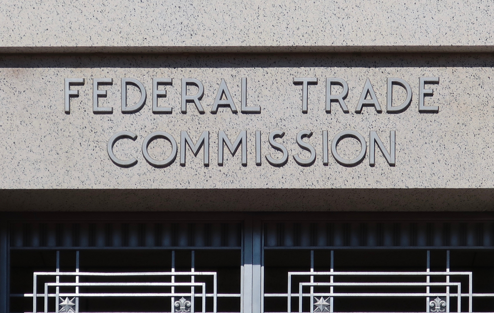 sign at the entrance of the Federal Trade Commission
