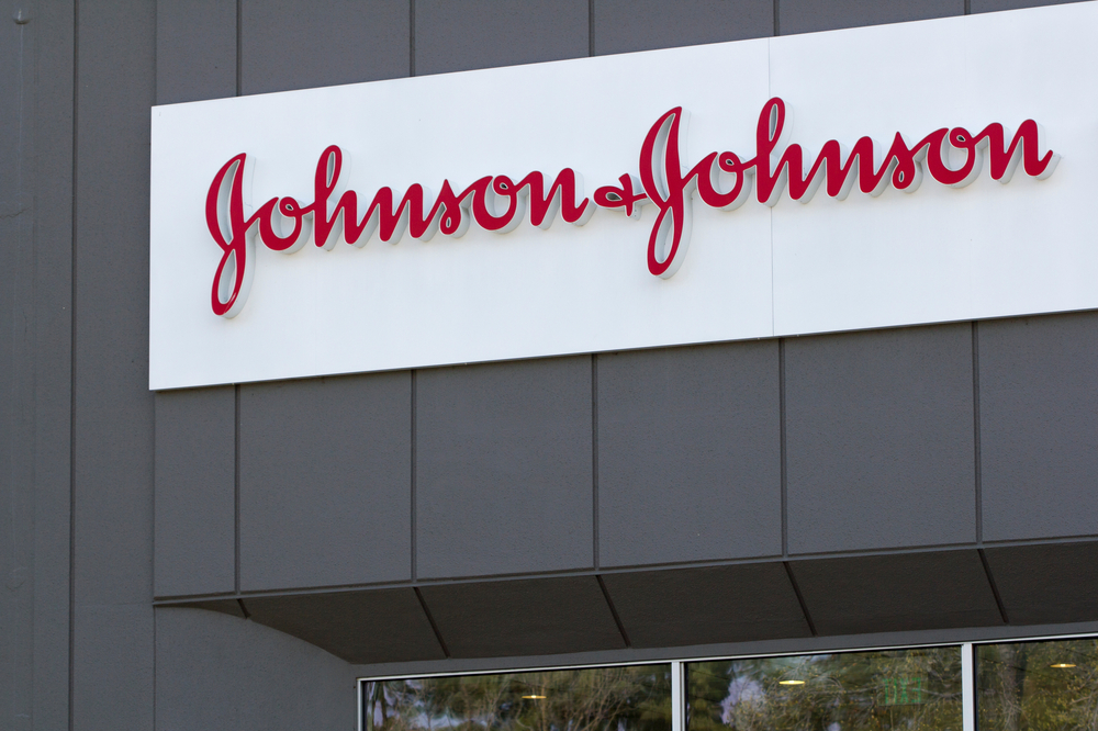 johnson & johnson sign on building